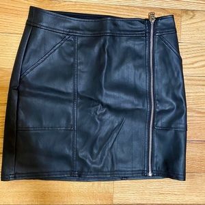 Express Leather Mini Skirt